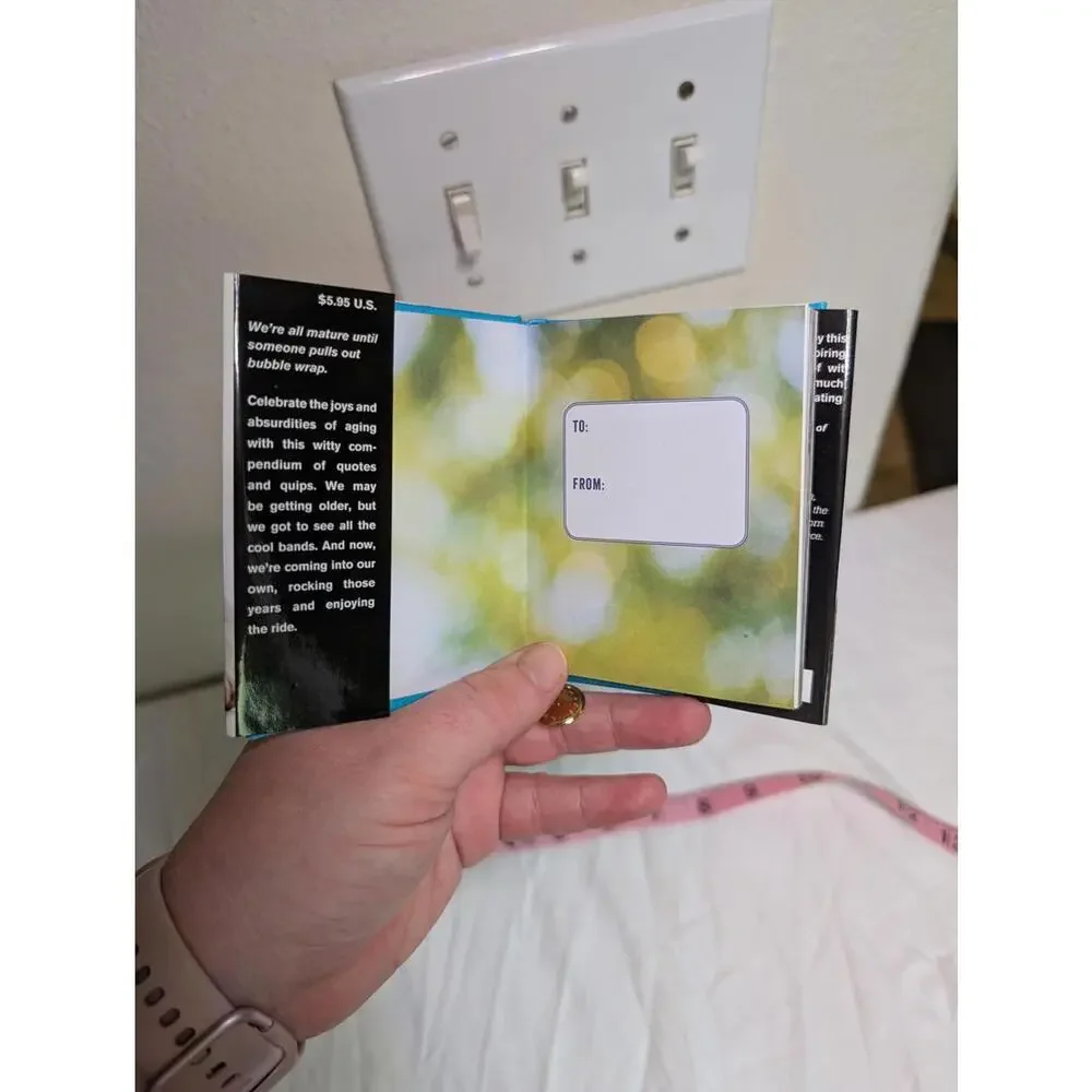 New Funny Aging Humor Small Book/Greeting Card